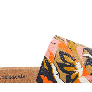 adidas Adilette Cork Slides Legend Ink Orange