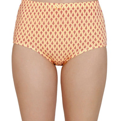 Inner Elastic Print High Rise Full Brief Panties (Pack of 3)