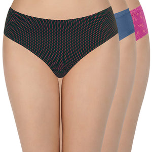 100% Cotton Bikini Panty Pack (Pack of 3) - D009 - Multi