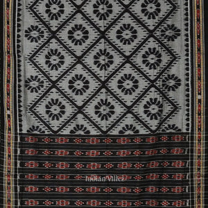 Black Maniabandha Cotton Saree