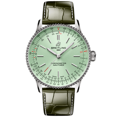 Breitling Navitimer Automatic Mint Green Dial Unisex 36 MM Watch