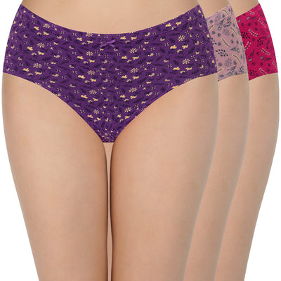 Printed Mid Rise Hipster (Pack of 3)