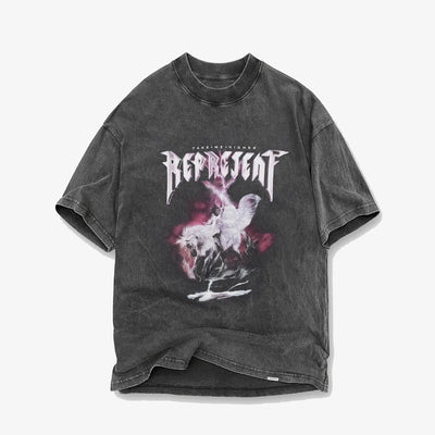 Represent | TAKE ME HIGHER T-SHIRT  { VINTAGE GREY