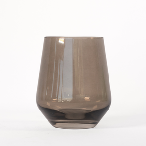 Estelle Colored Wine Stemless - Set of 2 {Gray Smoke}