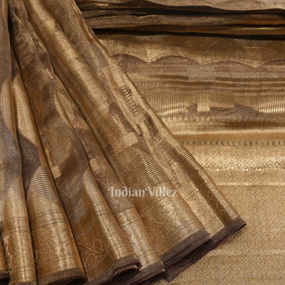 Zari Woven Banarasi Tissue Saree
