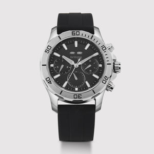 Equinox Men Automatic Black Dial Chronograph Leather Watch 562-P10406