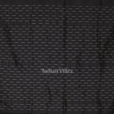 Black Tribal Designer Contemporary Silk Saree