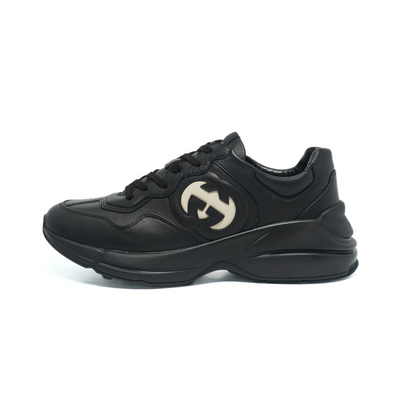 GUCCI RHYTON INTERLOCKING G BLACK IVORY