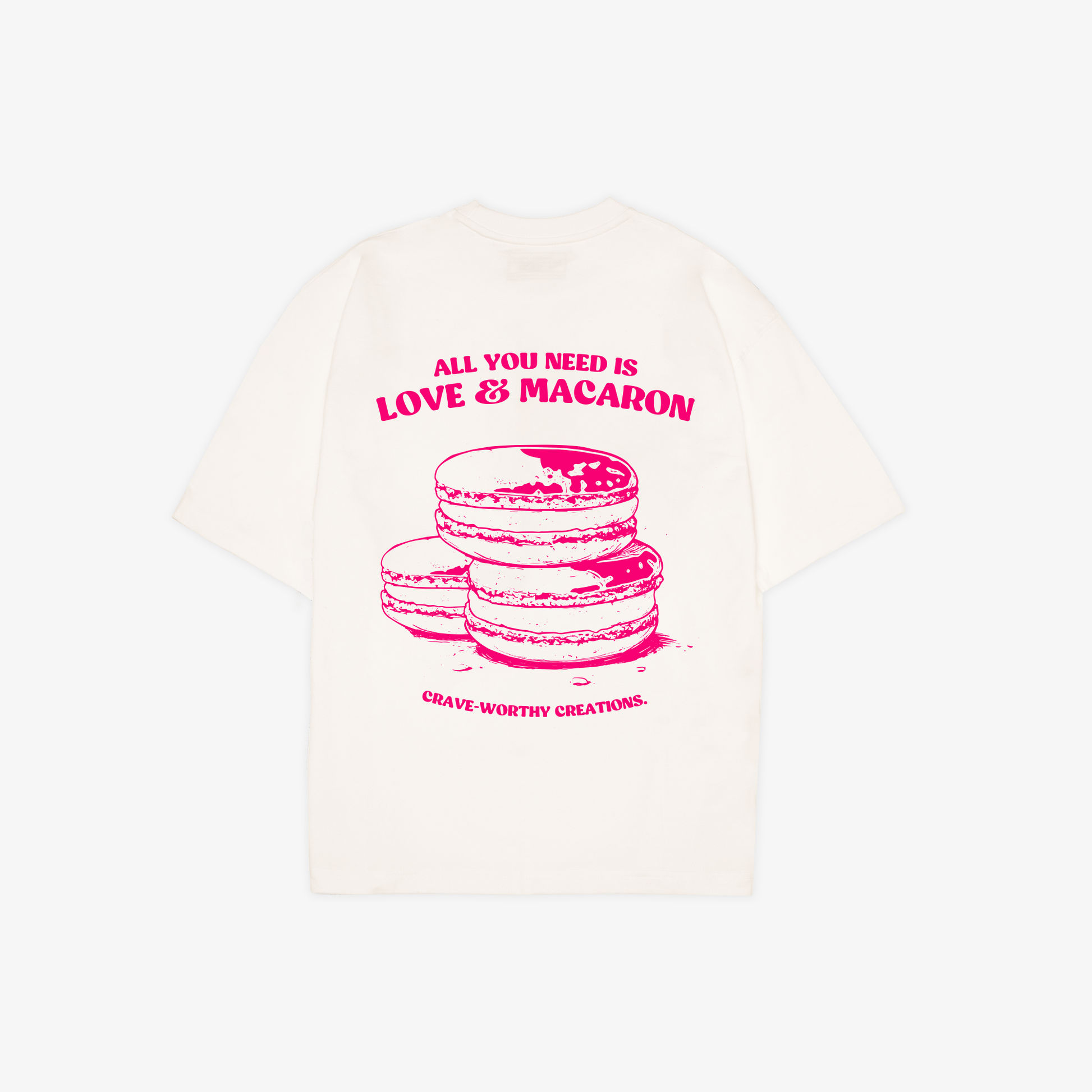 SUPERKICKS | LOVE & MACARON TEE { OFF WHITE