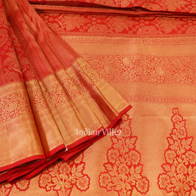 Red Pure Kanjivaram Silk Saree