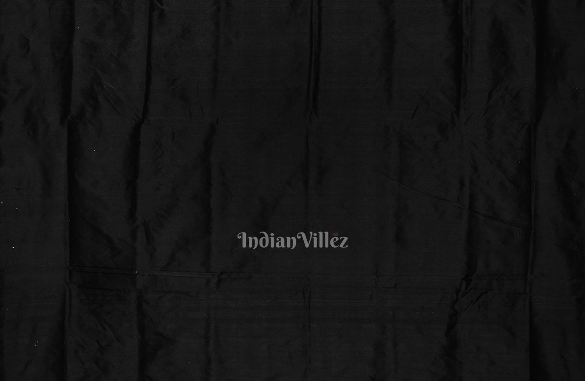 Black Tribal Jhoti Contemporary Sambalpuri Silk Saree