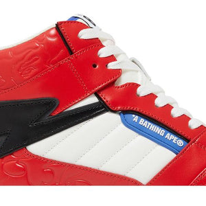 A Bathing Ape Bape Sta 88 Mid Red White Blue