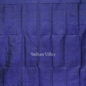 Sky Blue Tribal Body With Pasapali Border Odisha Ikat Contemporary Silk Saree