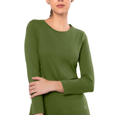 Essential Long Sleeve Round Neck T-Shirt - Cypress