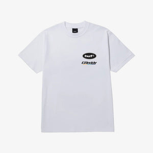 HUF | X GREDDY T-SHIRT  { WHITE