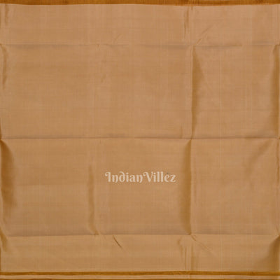 Beige Handwoven Baluchari Silk Saree