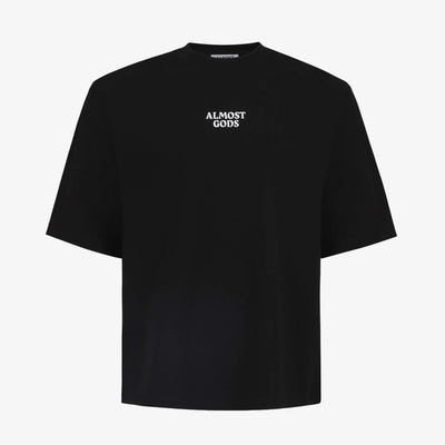 ALMOST GODS | ALMOST GODS LOGO TEE { BLACK