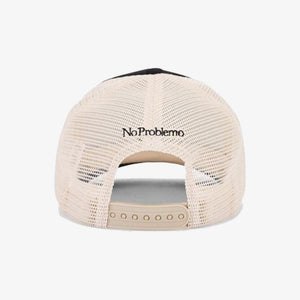 NO PROBLEMO | NO FEELINGS TRUCKER CAP { BLACK/WHITE