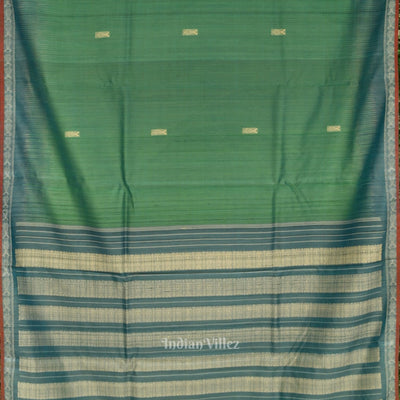 Light Blue Gopalpur Tussar Silk Saree