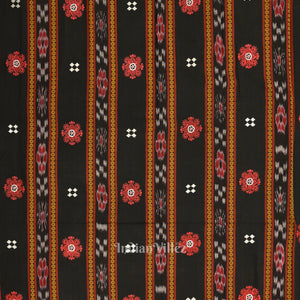 Black Red Maniabandha Sambalpuri Cotton Dress set & Dupatta
