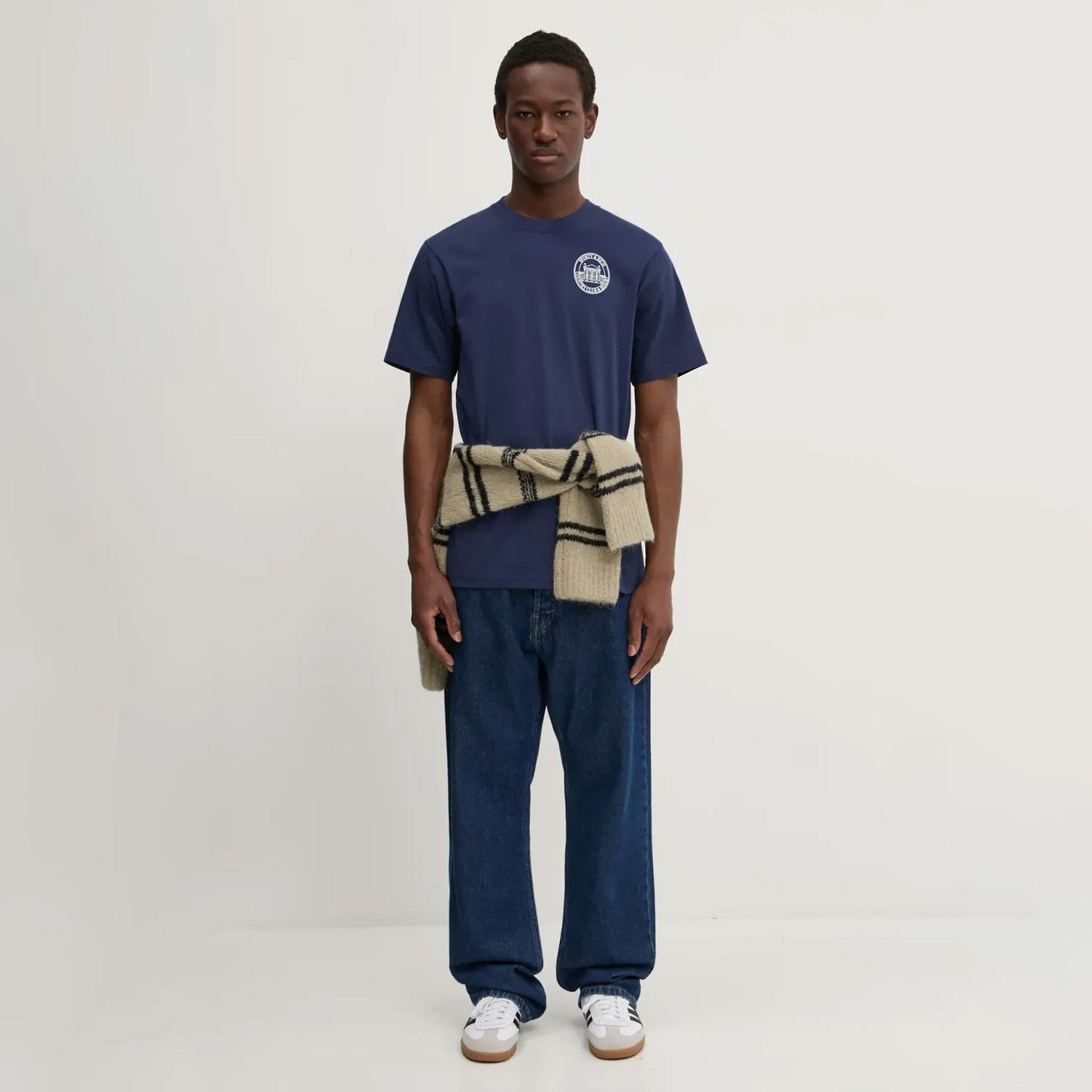 SPORTY & RICH | VENDOME RESORT T-SHIRT { NAVY