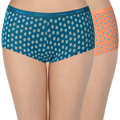Solid Low Rise Boyshorts (Pack of 2) - C517