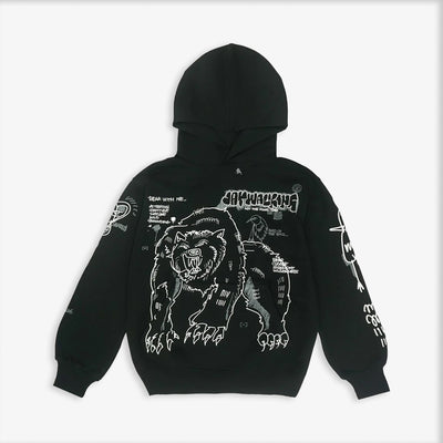 JAYWALKING | BEAR WITH ME HOODIE { BLACK