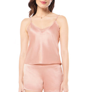 Eternal Bliss Satin Camisole - Mellow Rose