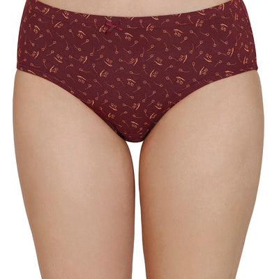 Inner Elastic Print Mid Rise Hipster Panties (Pack of 3)