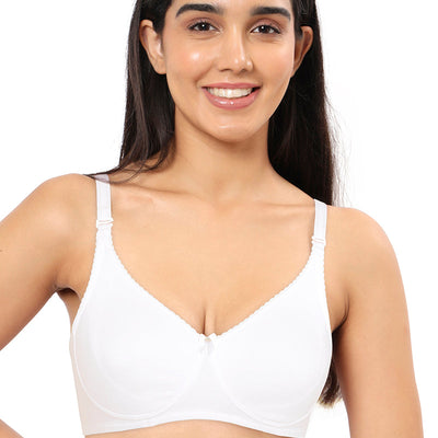 All Day Comfort Non-Padded & Non-Wired Bra - White
