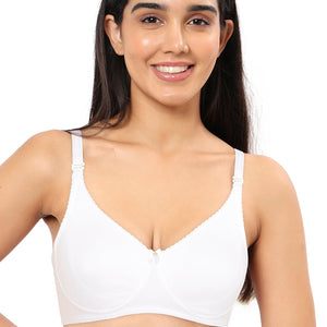 All Day Comfort Non-Padded & Non-Wired Bra - White