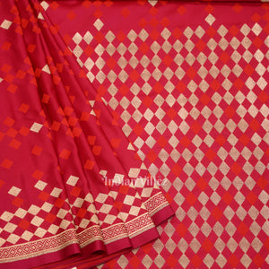Exclusive Bridal Rani Pink Mashru Satin Silk Banarasi Saree