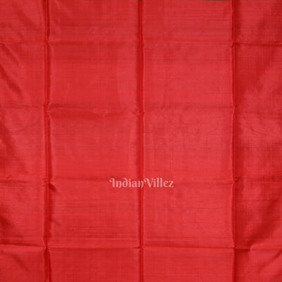 Green Red Pure Bishnupuri Silk Saree