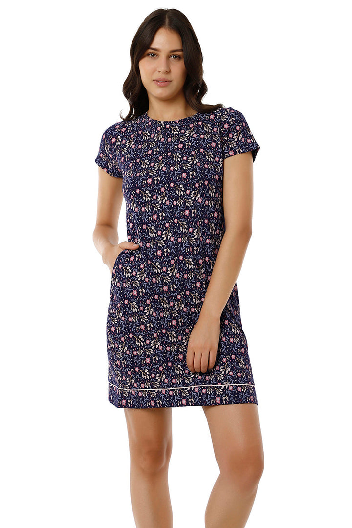 Sleep Dress - Ocean Cavern Floral Print