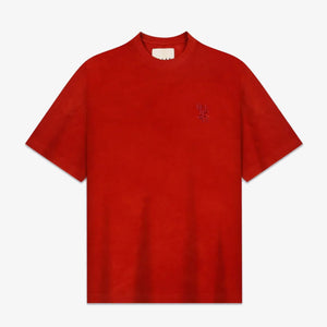 F A R A K | BASICS RED BAGRU T-SHIRT { RED