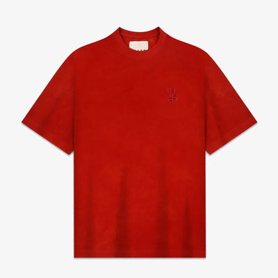 F A R A K | BASICS RED BAGRU T-SHIRT { RED