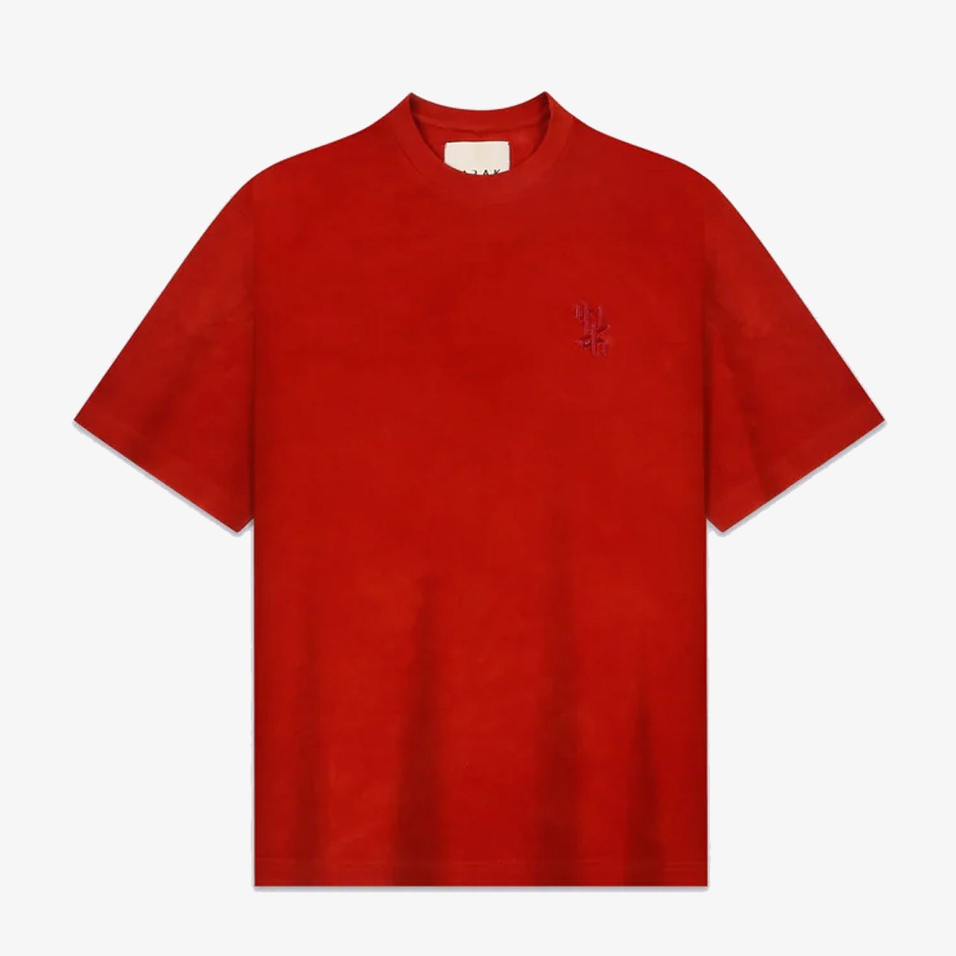 F A R A K | BASICS RED BAGRU T-SHIRT { RED