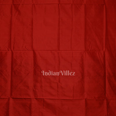 Maroon Dual Tone Tribal Theme Sambalpuri Silk Saree