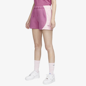 Nike | MID-RISE FLEECE SHORTS  { COSMIC FUCHSIA/PINK FOAM /COSMIC FUCHSIA