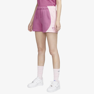 Nike | MID-RISE FLEECE SHORTS  { COSMIC FUCHSIA/PINK FOAM /COSMIC FUCHSIA