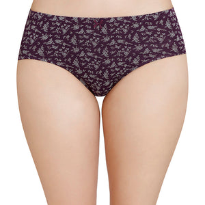 Inner Elastic Printed Mid Rise Hipster Panty (Pack of 3)