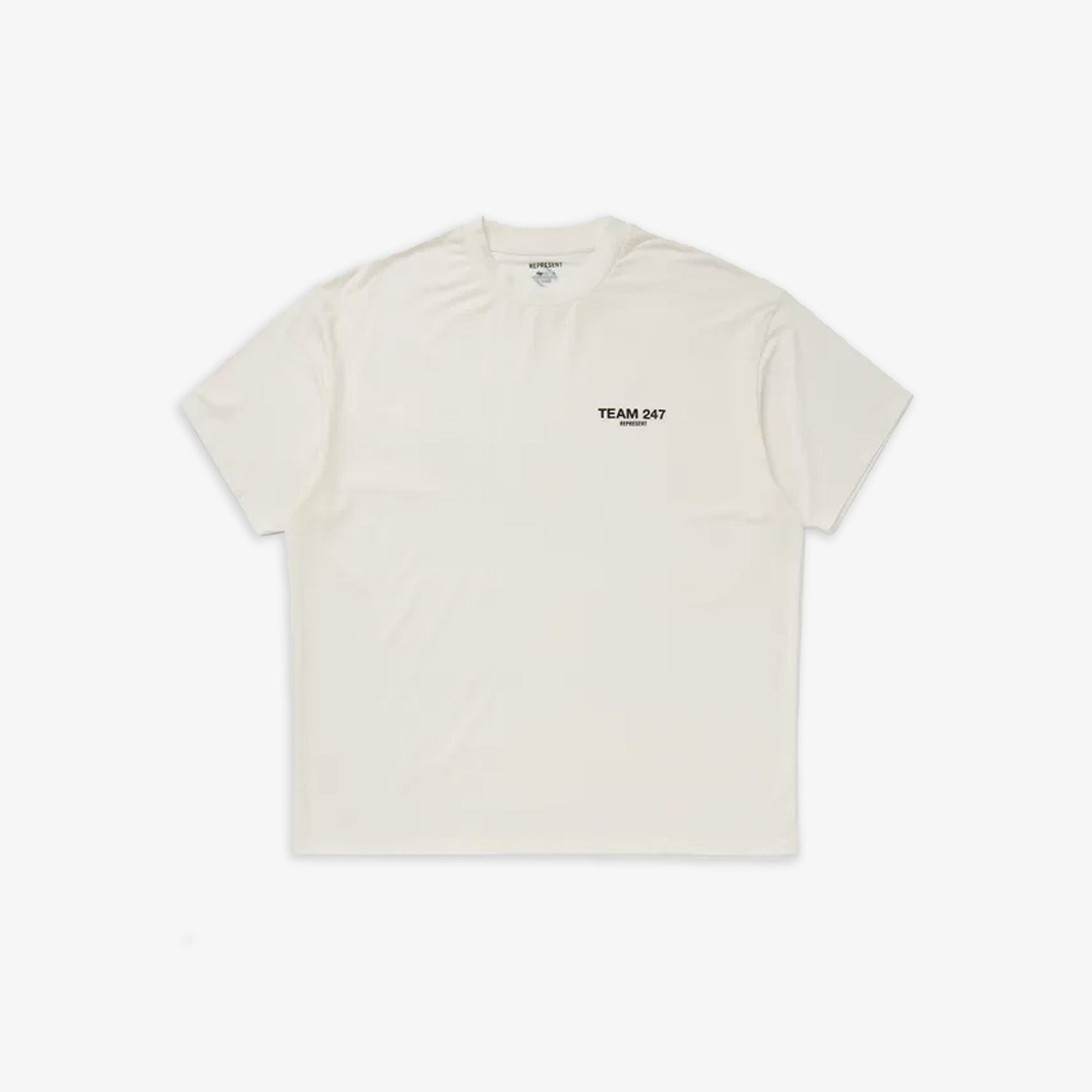 REPRESENT | TEAM 247 OVERSIZED T-SHIRT { FLAT WHITE