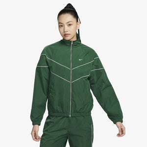 NIKE | WINDRUNNER LOOSE UV WOVEN FULL-ZIP JACKET { GORGE GREEN/SAIL