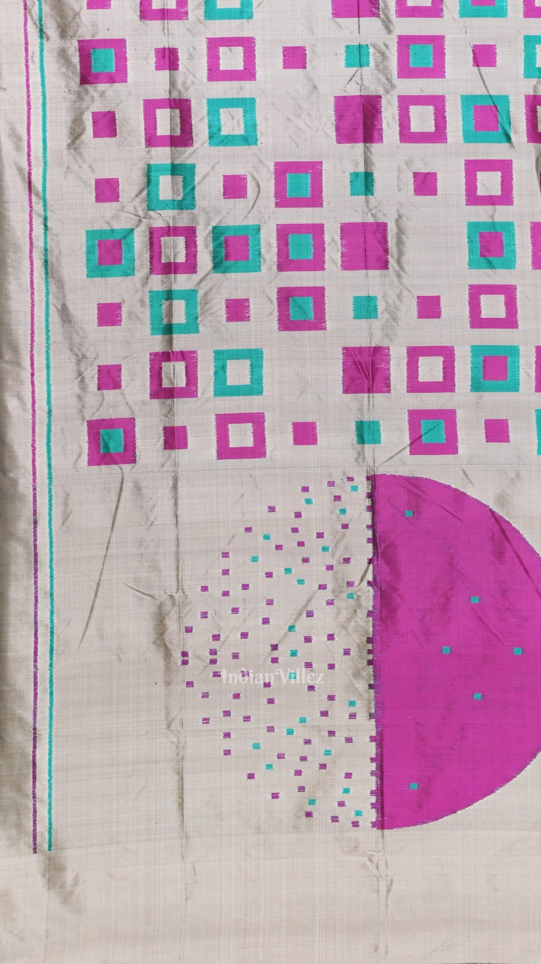 Gray Odisha Ikat Contemporary Designer Saree