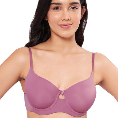 Elegant Dream Padded Wired T-shirt Bra - Mellow Mauve