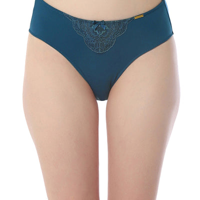 Lace Elegance Bikini Panty - Gebralta Blue