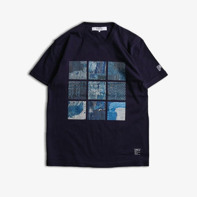 FDMTL | PRINTED BORO TEE  { NAVY