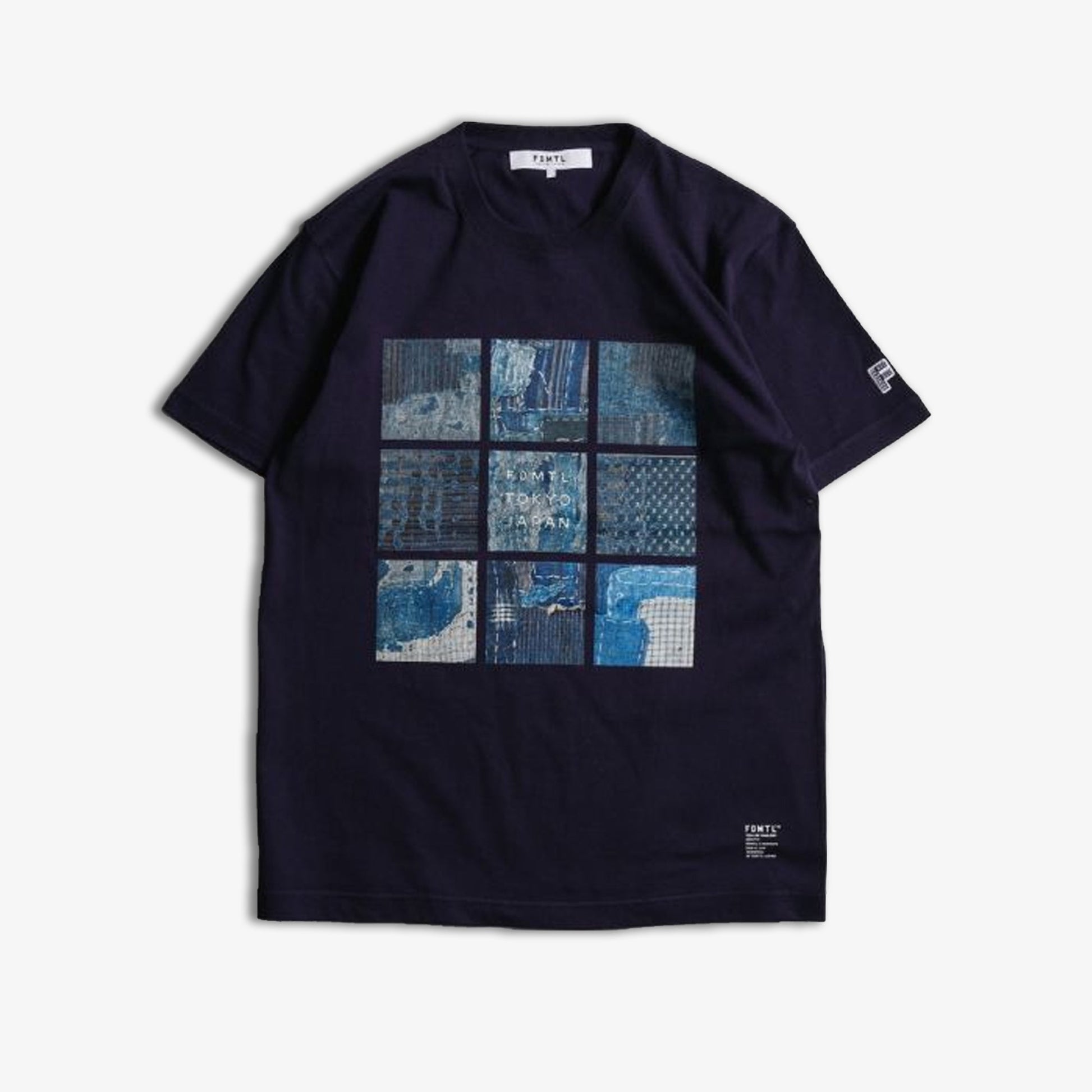FDMTL | PRINTED BORO TEE  { NAVY