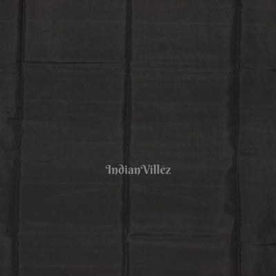 Black Pure Kanjivaram Soft Silk Saree