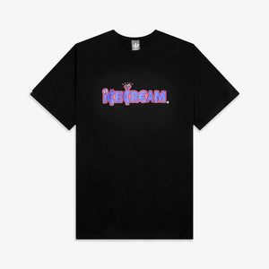 Icecream | WORD S/S TEE { BLACK